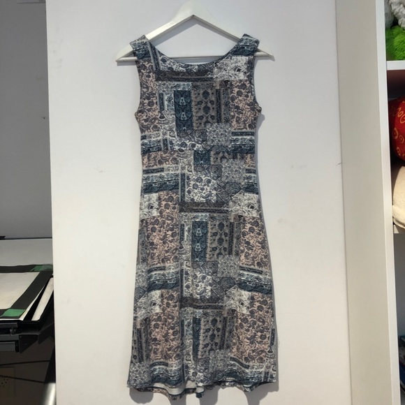 Tom Tailor Blue Print Twist Dress - Picture 2 of 4